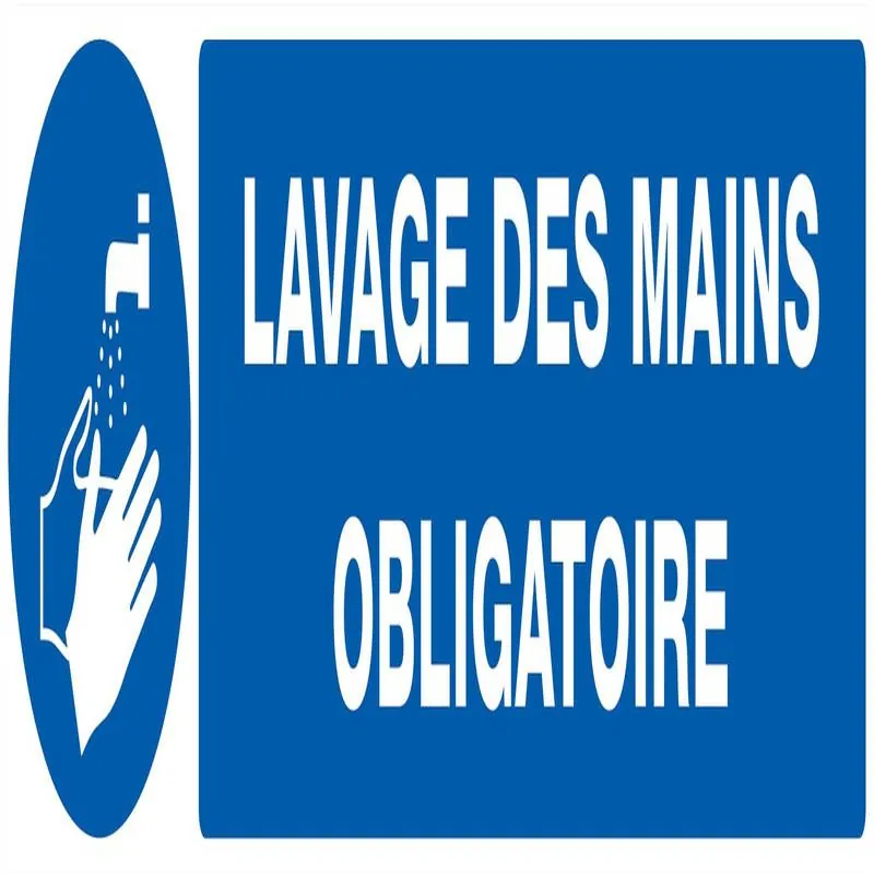Panneau LAVAGE DES MAINS OBLIGATOIRE N Taliaplast 625520