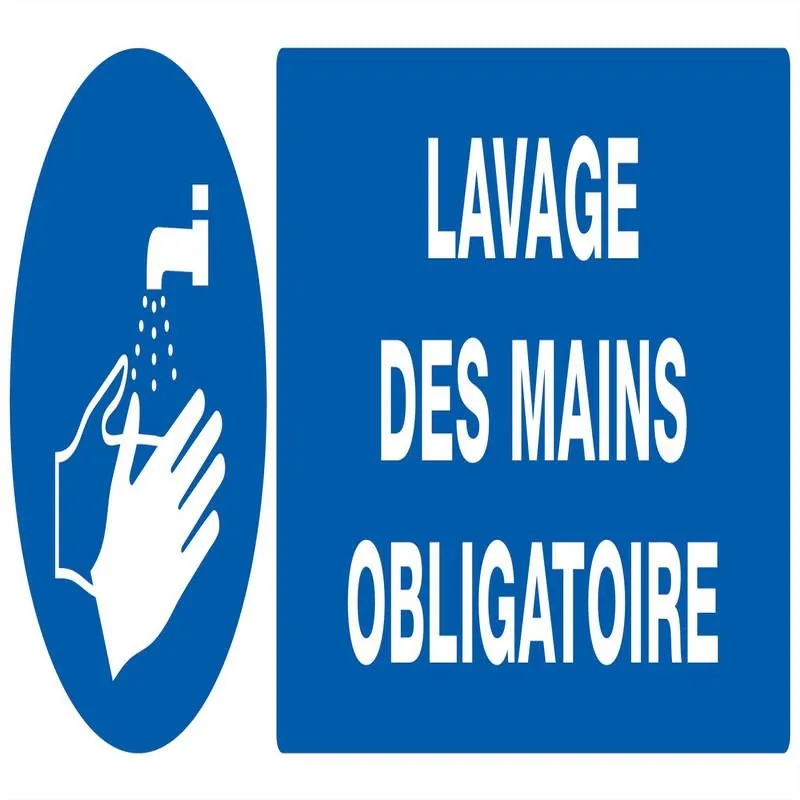 Panneau LAVAGE DES MAINS OBLIGATOIRE N Taliaplast 626520