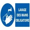 Panneau LAVAGE DES MAINS OBLIGATOIRE N Taliaplast 621520