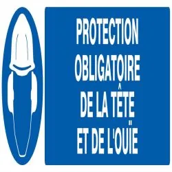 Panneau PROTECTION OBLIGATOIRE TETE ET Taliaplast 620505
