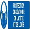 Panneau PROTECTION OBLIGATOIRE TETE ET Taliaplast 620505