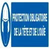 Panneau PROTECTION OBLIGATOIRE TETE ET Taliaplast 625505