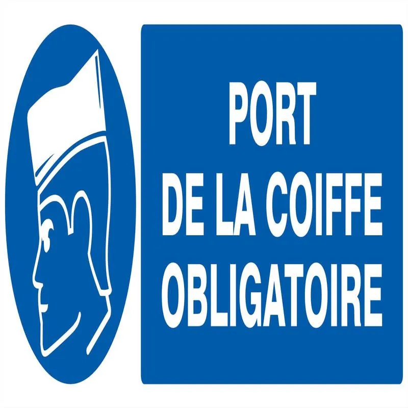 Panneau PORT DE LA COIFFE OBLIG. NORMA Taliaplast 626502