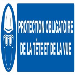 Panneau PROT.OBLIG.TETE ET VUE NORMASI Taliaplast 625504
