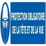 Panneau PROT.OBLIG.TETE ET VUE NORMASI Taliaplast 625504