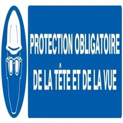 Panneau PROT.OBLIG.TETE ET VUE NORMASI Taliaplast 625504