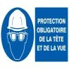 Panneau PROT.OBLIG.TETE ET VUE 330X200 Taliaplast 621504