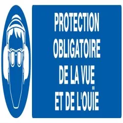Panneau PROT.OBLIG.VUE OUIE 200x52 NOR Taliaplast 620508