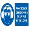 Panneau PROT.OBLIG.VUE OUIE 330X200 NO Taliaplast 621508