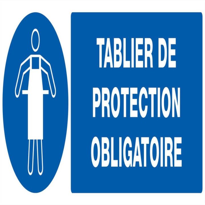 Panneau TABLIER DE PROTECTION OBLIGAT. Taliaplast 626521
