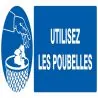 Panneau UTILISEZ LES POUBELLES 330X120 Taliaplast 626512
