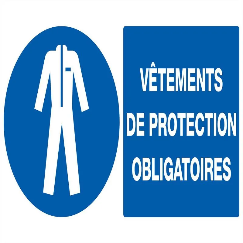 Panneau VETEMENTS DE PROTECT. OBLIGAT. Taliaplast 621519