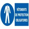 Panneau VETEMENTS DE PROTECT. OBLIGAT. Taliaplast 621519