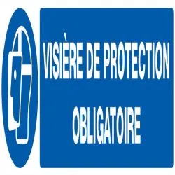 Panneau VISIERE DE PROTECTION OBLIGAT. Taliaplast 625514