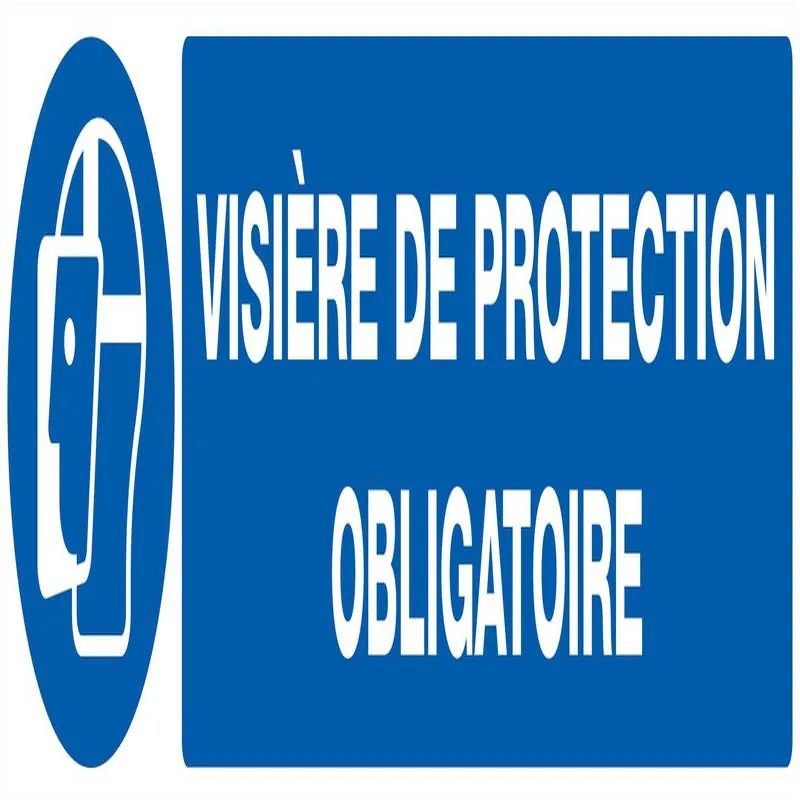 Panneau VISIERE DE PROTECTION OBLIGAT. Taliaplast 625514