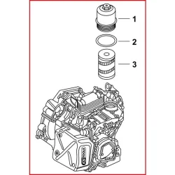Clé pour filtre à huile de boite DSG -moteur Common Rail 1/2" - 24mm- L.101mm KSTOOLS 150.9202 | 150.9202