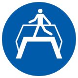 Panneau UTILISER LA PASSERELLE D.180 N Taliaplast 627502