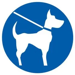 Panneau CHIEN EN LAISSE OBLIGATOIRE NO Taliaplast 622544