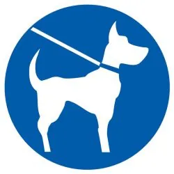 Panneau CHIEN EN LAISSE OBLIGATOIRE NO Taliaplast 623544