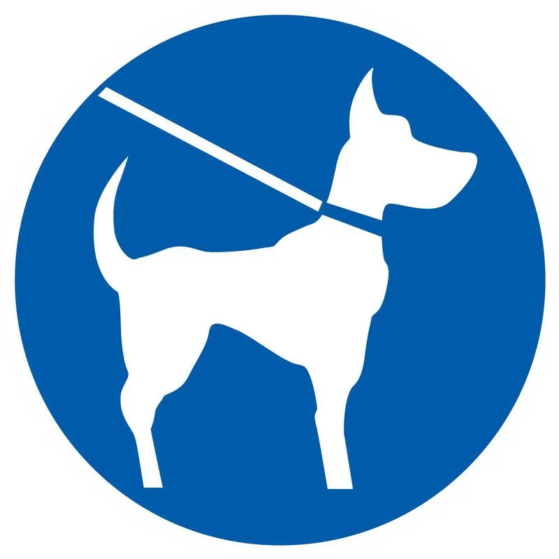 Panneau CHIEN EN LAISSE OBLIGATOIRE NO Taliaplast 623544