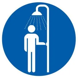 Panneau DOUCHE OBLIGATOIRE D.80 NORMAS Taliaplast 624555