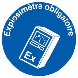 Panneau EXPLOSIMETRE OBLIGATOIRE NORMA Taliaplast 624571