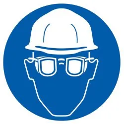 Panneau PROTECTION OBLIGATOIRE TETE ET Taliaplast 624506