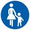 Panneau CHEMIN OBLIG. POUR PIETONS NOR Taliaplast 622588