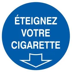 Panneau ETEIGNEZ VOTRE CIGARETTE D.80 Taliaplast 624501