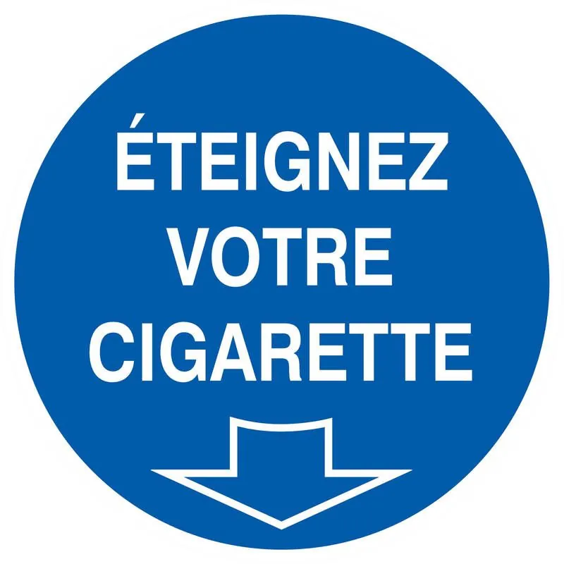 Panneau ETEIGNEZ VOTRE CIGARETTE NORMA Taliaplast 627519