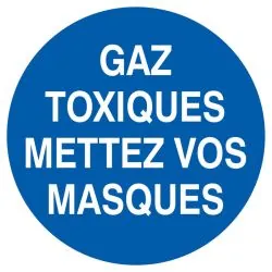 Panneau GAZ TOX.METTEZ VOS MASQ. D.300 Taliaplast 622534