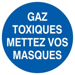 Panneau GAZ TOX.MET.VOS MASQUES D.420 Taliaplast 623533