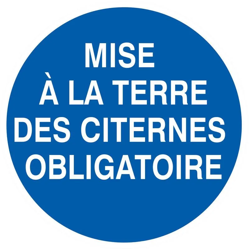 Panneau MISE A TERRE CITERNE OBL D.80 Taliaplast 624532