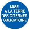 Panneau MISE A TERRE CITERNE OBL D.80 Taliaplast 624532