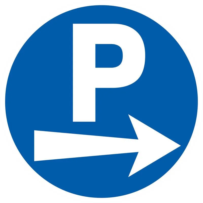 Panneau PARKING FLECH.A DROITE D.300 N Taliaplast 622523