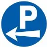 Panneau PARK.FLECHE A GAUCHE NORMASIGN Taliaplast 627524