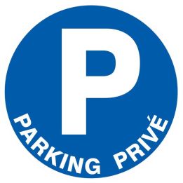 Panneau PARKING PRIVE D.80 NORMASIGN D Taliaplast 624524