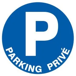 Panneau PARKING PRIVE D.80 NORMASIGN D Taliaplast 624524