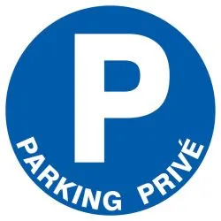 Panneau PARKING PRIVE D.300 NORMASIGN Taliaplast 622524