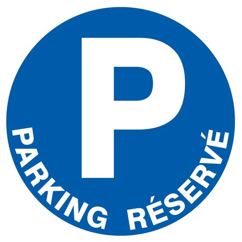 Panneau PARKING RESERVE D.80 NORMASIGN Taliaplast 624519