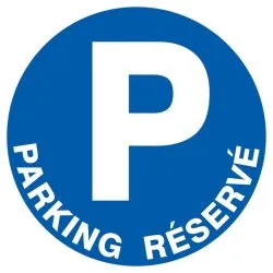 Panneau PARKING RESERVE D.300 NORMASIG Taliaplast 622520