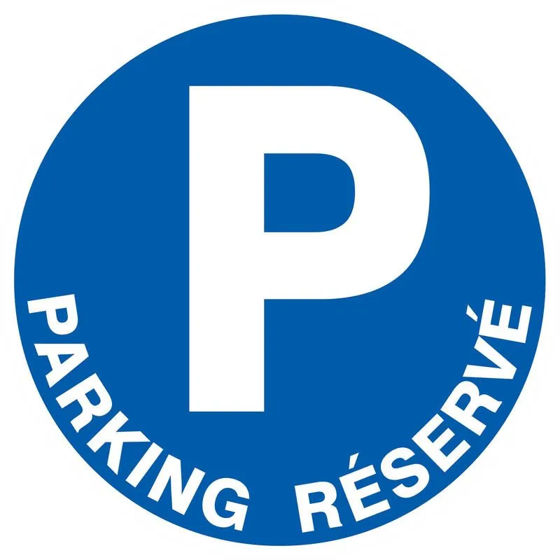 Panneau PARKING RESERVE D.420 NORMASIG Taliaplast 623518