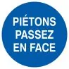 Panneau PIETON PASSEZ FACE D.300 NORMA Taliaplast 622539