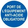 Panneau PORT EQ.ANTI- ACIDE OBLI NORMA Taliaplast 627538