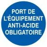 Panneau PORT EQU.ANTI- ACID.OBL. D.300 Taliaplast 622535
