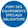 Panneau PORT EQUIP. SPEC.OBLIG D.80 NO Taliaplast 624530