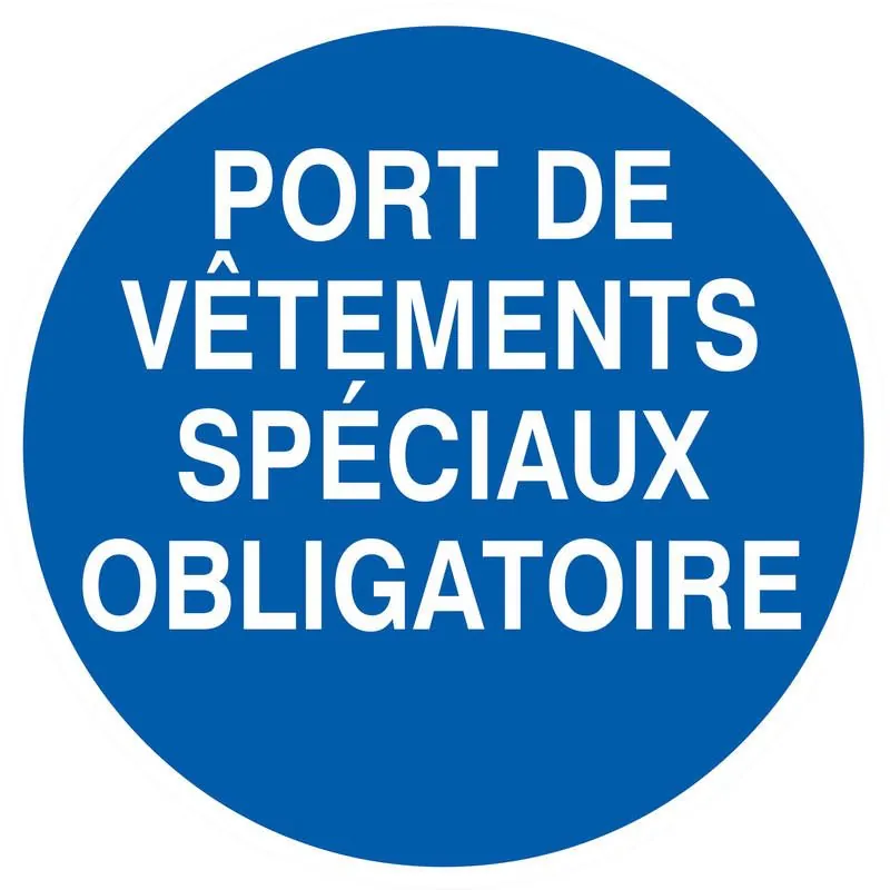 Panneau PORT VETEMTS SPEC.OBLIG D.80 N Taliaplast 624529