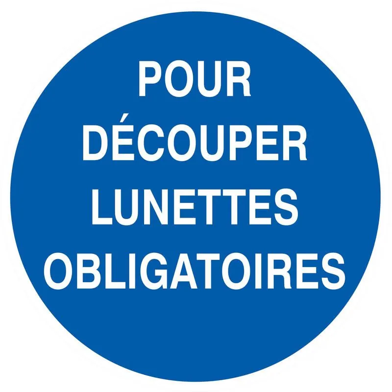 Panneau POUR DECOUP. LUNET.OBLI D.80 N Taliaplast 624531