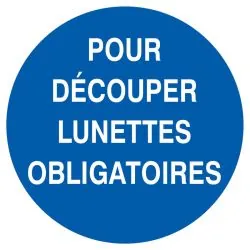 Panneau POUR DECOUPER LUNETTE OBLIG NO Taliaplast 627534