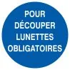 Panneau POUR DECOUPER LUNETTE OBLIG NO Taliaplast 627534